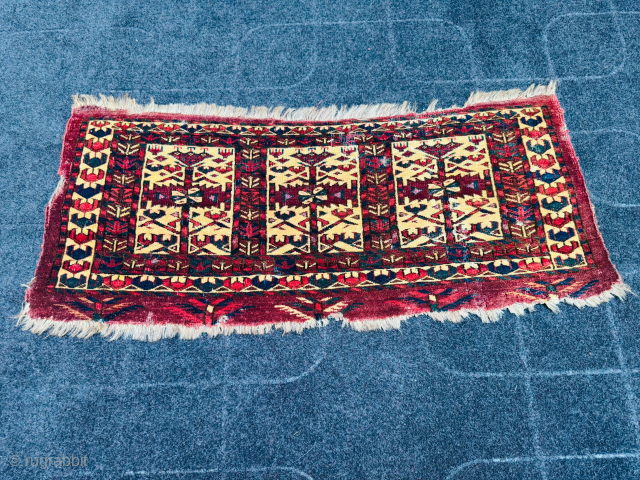 https://zubaidatribalrugs.etsy.com/listing/4349203251
Size 33 Cm X 82 Cm. Bukhara Life tree rug
Over 120 Years may be more
                  