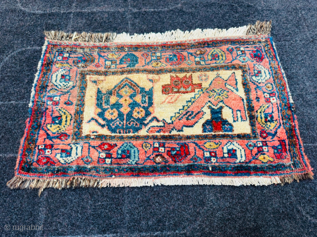 https://zubaidatribalrugs.etsy.com/listing/4349209214
Bukhara Life tree Rug. Over 100 Year old May be more
Size 29 Cm X 50 Cm                 
