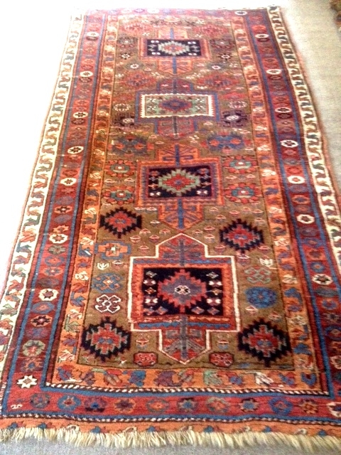 19th century Sauj Bulagh carpet (classically red wefted), 90