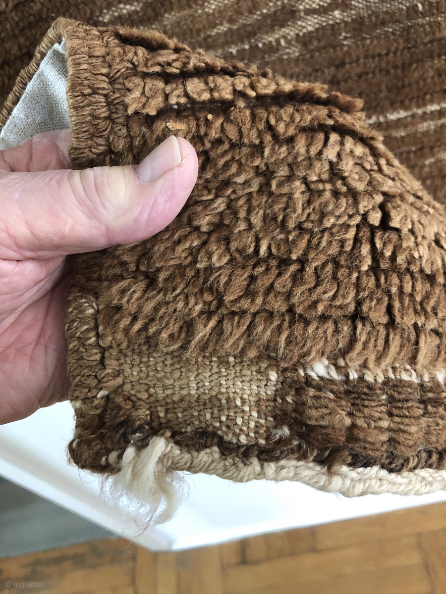 Primitive, old, minimal Turkish prayer rug. Central Anatolia. 19th