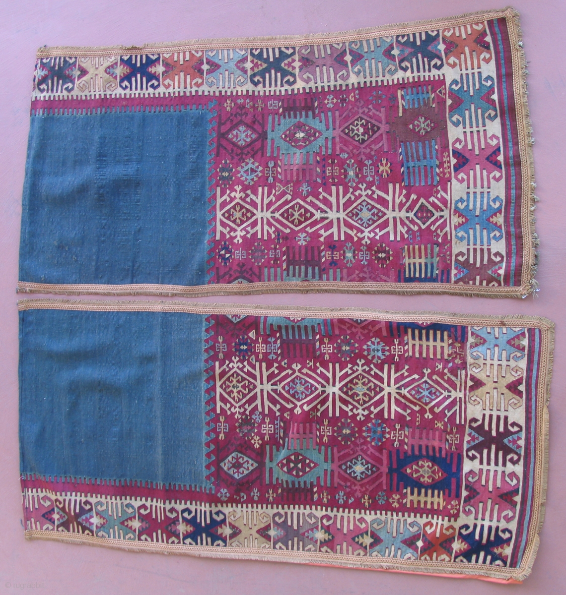 Anatolian Kilim made into divider curtains. 19th century. Reyhanli area