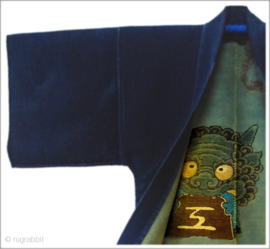 Hikeshi Banten Late 1800s Japanese Sashiko Sakiori Hanten