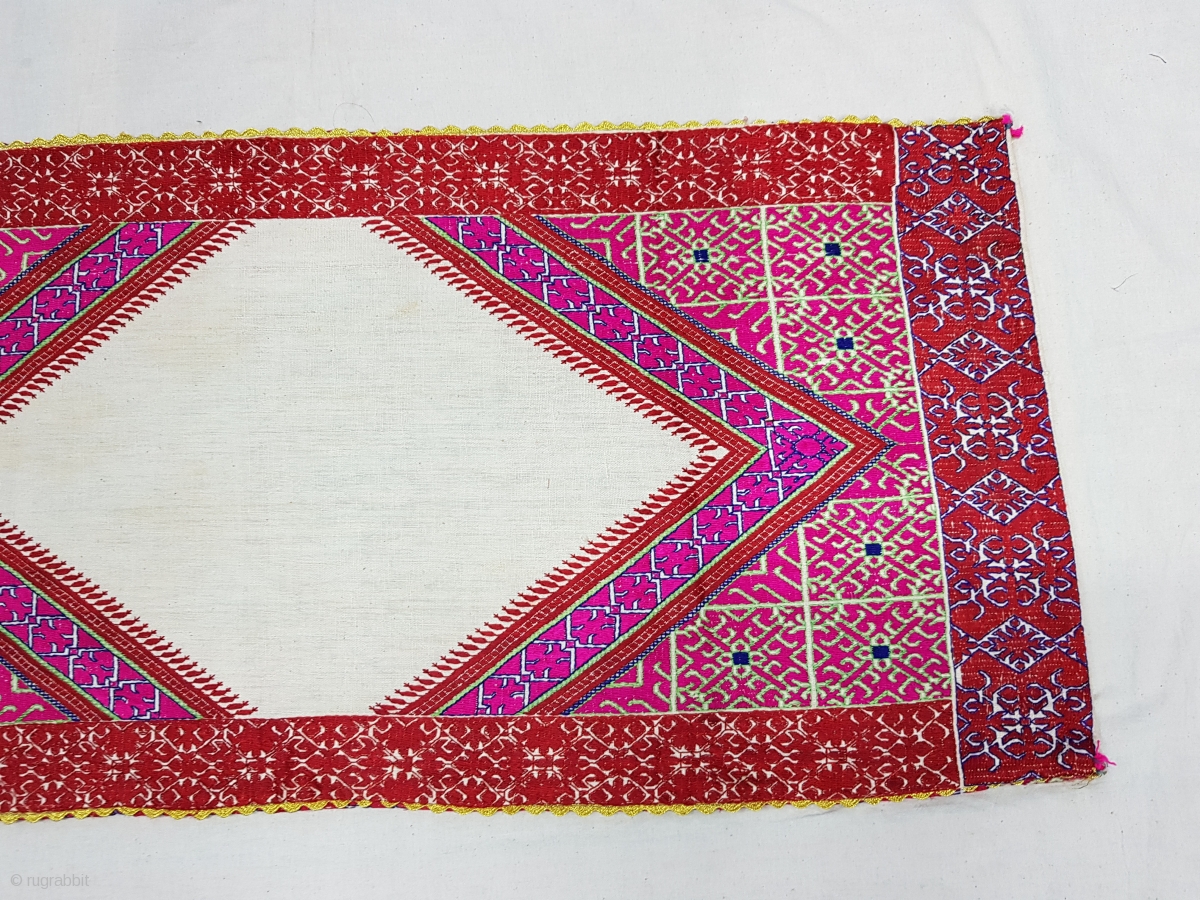 Pillow-Cover,Swat Valley(Pakistan). India.Cotton embroidered with floss ...