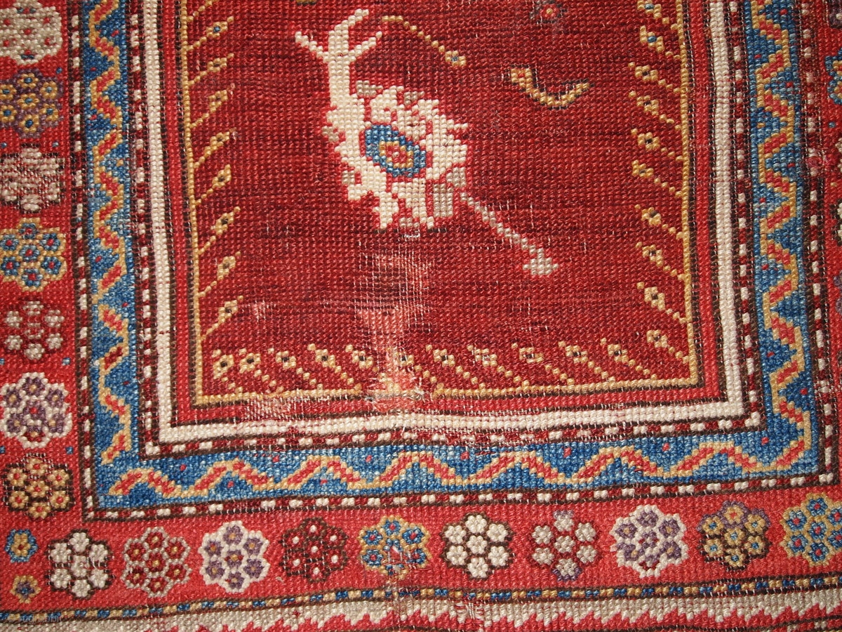  1B171 Turkish Prayer Melas Rug 3 10 X 5 5 1860 In Original Good 
