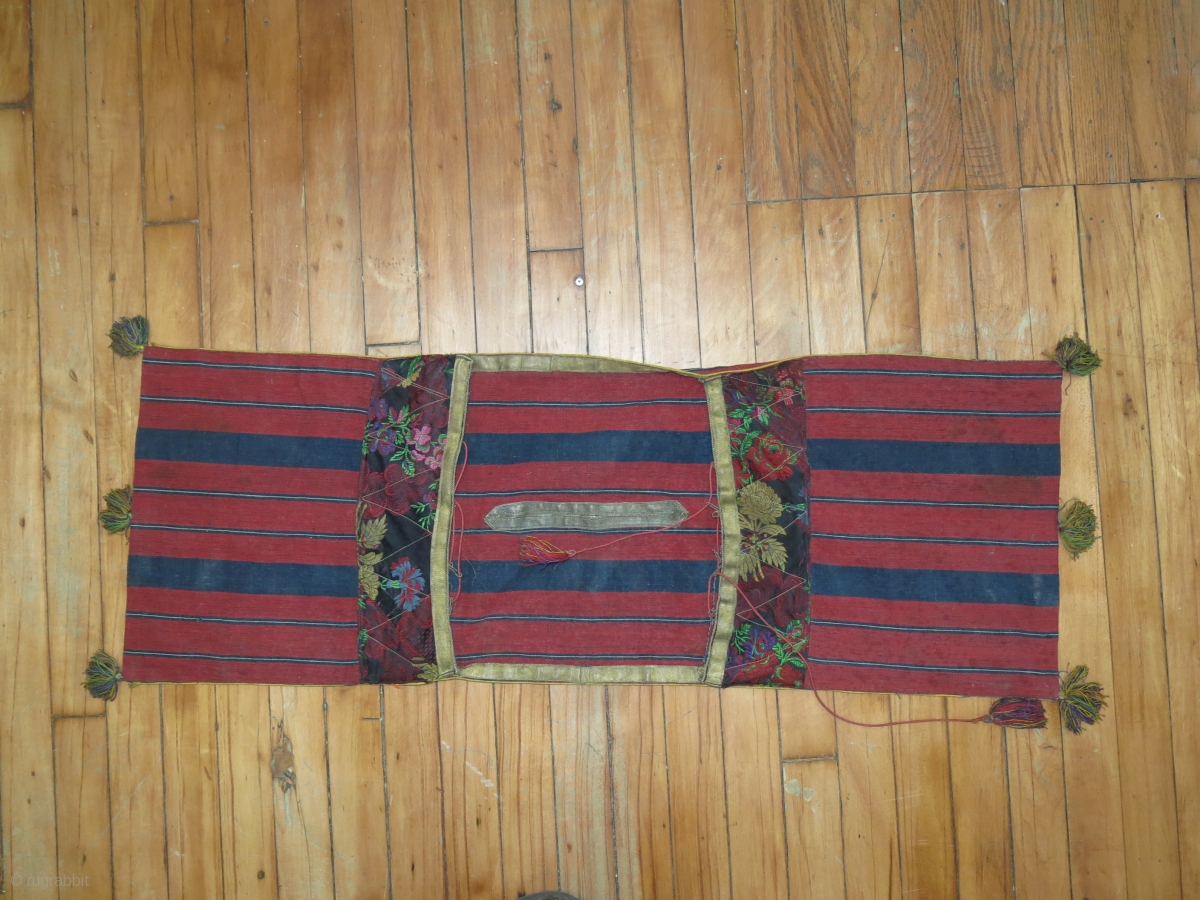 Antique Jajim textile. Measures 1�1��x3�1��. Told it was made with silk