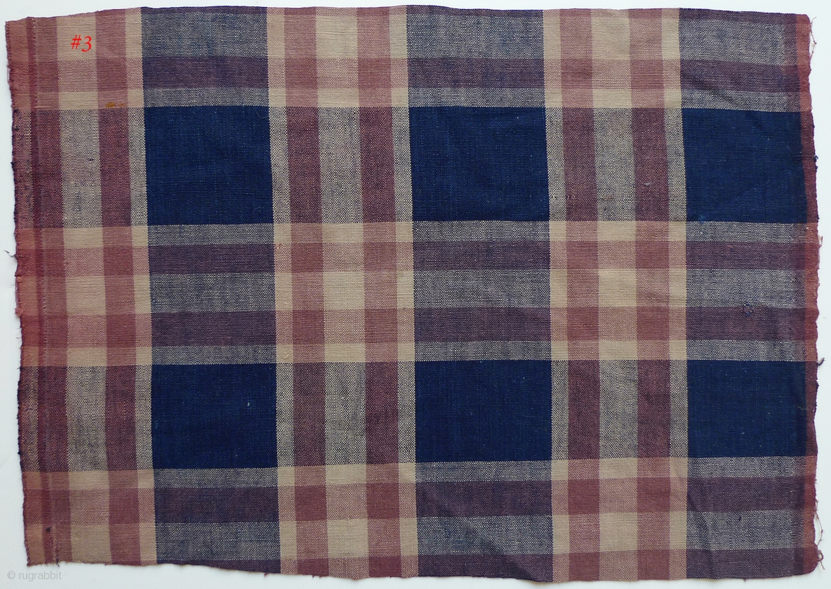 Group of 12 Japanese Cotton Plaids. Bought in Japan in the 1970s from a ...