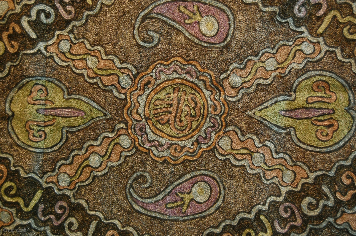 TURKISH Ottoman Ceremonial Saddle Blanket Embroidered METALLIC Thread