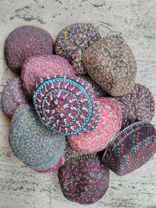 Turkmen hats Silk embroidery                             