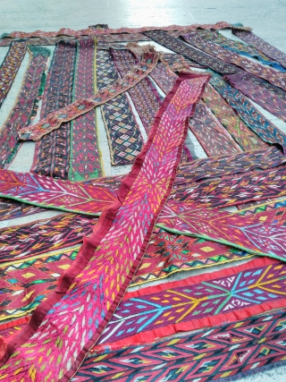 Turkmen collar Silk embroidery                             