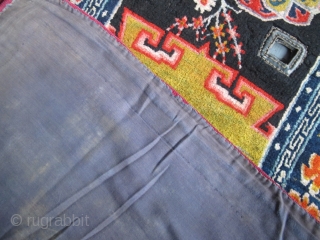Antique Tibetan Saddle Cover, 1.36m x 0.65m. Available. www.aaronnejad.com                        