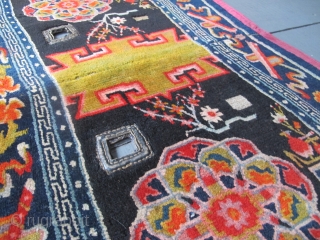 Antique Tibetan Saddle Cover, 1.36m x 0.65m. Available. www.aaronnejad.com                        