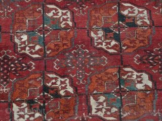 Beautiful Tekke main carpet, circa 1850.                           