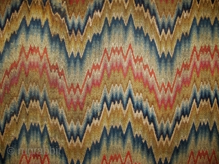 Rare 'Bargello' work wool panel with 'flame' pattern, late 17th century, 1.25m x 0.94m (4'1" x 3'2"). probably Italian. SOLD THANKS            