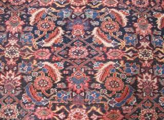 Very nice 19th century Bidjar Kellei, 12ft x 5ft 4 inches (3.65m x 1.65m), wool foundation, delightful colours, including a very nice aubergine, even wear throughout. Sold Thanks.     