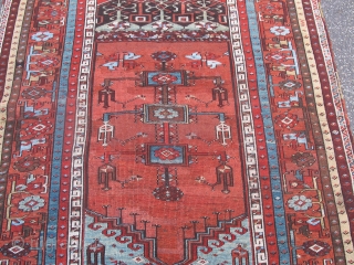 19th century Ladik Rug, 6ft x 4ft 2 inches (1.80m x 1.30), some old repairs. A noble rug, reasonably priced.             