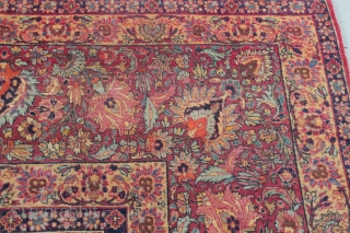 East Persian Carpet, Khorassan or Kerman 4.05m x 3.08m (13' 3" x 10'1"). I like this carpet a lot. It was in my dusty corner for ages, but I have just cleaned  ...