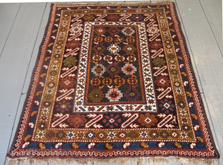 Chi-Chi rug late 19th century, 1.40m x 1.15m. All good dyes, excellent condition.                    