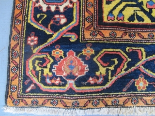 Baktiar Rug with Heshti design, 2.04m x 1.54m, Circa 1890. All natural dyes, good variety to the panels and a very attractive border. This is a very happy rug. Excellent condition.  