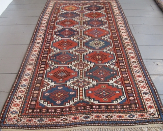 Karabagh Rug with Memling Guls, circa 1880, 2.50m x 1.50m, excellent condition.                     