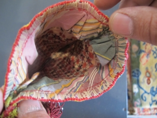 Antique Silk Ikat Double-Sided Purse, Uzbekistan                           