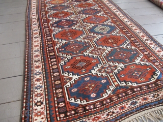 Karabagh Rug with Memling Guls, circa 1880, 2.50m x 1.50m, excellent condition.                     