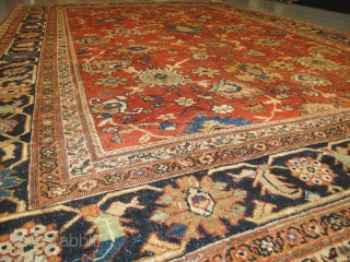 Antique Ziegler Carpet, 3.86m x 2.62m (12'6" x 8'6").                        