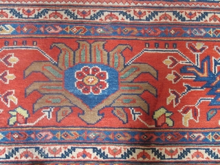 Fine Sultanabad Carpet, 19th century, 3.85m x 2.90m (12'7" x 9'6"), very attractive colours and crisply drawn design. Thin pile and fine quality. Very good condition. Just added to my website www.aaronnejad.com 