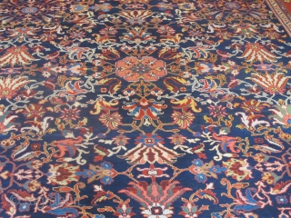 Fine Sultanabad Carpet, 19th century, 3.85m x 2.90m (12'7" x 9'6"), very attractive colours and crisply drawn design. Thin pile and fine quality. Very good condition. Just added to my website www.aaronnejad.com 