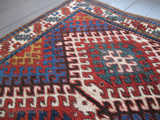 Karabagh rug, circa 1880, all natural dyes, mint condition. The dimensions are 2.48m x 1.28m (8'1" x 4'2"). Reasonably priced. SOLD THANKS           