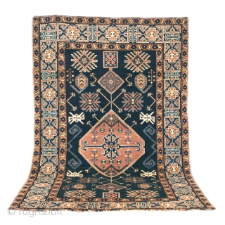 Unique Baku Rug, Late 19th century. 200 x 120 cm (79” x 47”)

A beautiful rug woven with the balanced palette characteristic of Baku, on the Caspian Sea; it is a piece with  ...