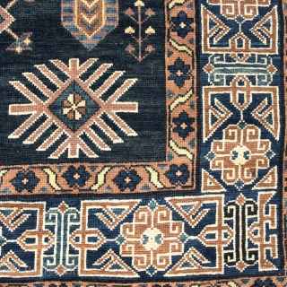 Unique Baku Rug, Late 19th century. 200 x 120 cm (79” x 47”)

A beautiful rug woven with the balanced palette characteristic of Baku, on the Caspian Sea; it is a piece with  ...