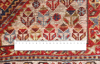 Antique Tribal Qashqai Rug, last quarter 19th century

227 cm x 131 cm

This is a very antique Qashqai rug. Woven on the last quarter of the 19th century. A collector´s and also a  ...