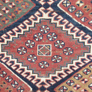 Antique Tribal Luri Rug, last quarter of 19th century
259 cm x 131 cm

This is an antique rug attributed to the Lurs tribe. According to the expert and author James Opie: “The Lurs  ...