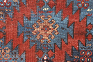 Antique Caucasian Kazak Rug
183 cm x 130 cm
A very attractive and decorative tribal antique rug, woven in the Kasak region of the Caucasus on Late 19th century- Early 20th century, with a ...