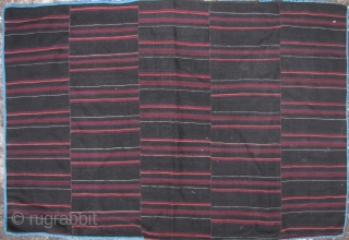 Tibetan Pangden Apron
Very fine old wool pangden cloth- all hand spun wool and natural dyes. This piece is an exceptionally large piece consisting of 5 panels, circa 40 to 50 years old.  ...
