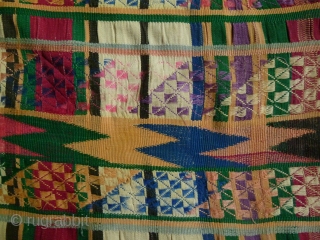 Woman's Blanket from the Chin, Mizo people of Assam or Western Burma. This type of “prestige cloth” would be worn only by married women on ceremonial occasions. Some stains, splits at the  ...