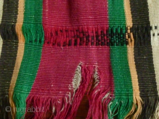 Woman's Blanket from the Chin, Mizo people of Assam or Western Burma. This type of “prestige cloth” would be worn only by married women on ceremonial occasions. Some stains, splits at the  ...