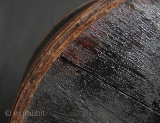 Nice old Cambodian Betel “siri” box. This piece predates the Khmer Rouge regime and circa 60 or 70 years old. In good condition, this has an unusual 4 carved bamboo bands- most  ...