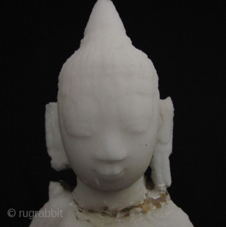 Alabaster Shan Buddha circa 18th century. This has been left out in the sun and rain for the past 10 years so the surface has begun to degrade (a good lesson in  ...