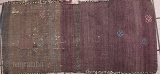 Free Shipping- Old Afghani saddle-grain bags. Nice natural dyes. Please examine enlargements for condition.  L: 96cm/37in and W: 48cm/19in. 
https://www.abhayaasianantiques.com/items/1502172/Antique-Afghan-Baluch-Saddle-Carpet            