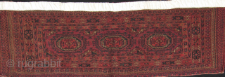 Lovely old Afghan Turkmen chuval/torba (door or floor cushion section) wool on wool weaving, all natural dyes circa 80 years old. Minor restoration around the edges but over all very good condition  ...