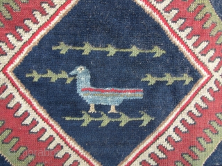 Lovely Gabbeh rug dated 1940 according to the 1318 Persian Jalali calendar, all natural dyes. Good condition all natural dyes. L: 237cm/93in and W: 133cm/52in. A few old repairs.

http://www.abhayaasianantiques.com/items/1417654/Iran-Tribal-Rug    