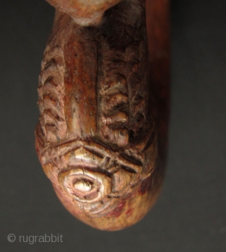 )ld rice sickle from Cambodia with decorative mystical serpent “Naga” head. This is pre Khmer Rouge circa 1950s to 1960s. Overall good condition: blade is still sharp but could use a good  ...