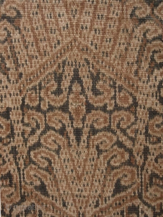 Iban woman’s skirt (kain) from Sarawak,  depicting the tree of life with bamboo running the length of bidang. There is some fraying on the selvedge noted in enlargement 9#, it is  ...