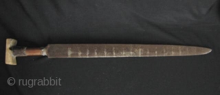 India~ Digaro Mishmi Sword:
Rare Mishmi parang or da from the Digaro subgroup Arunachal Pradesh, India. This piece is contemporary and was acquired by a friend who took part in an expedition doing  ...