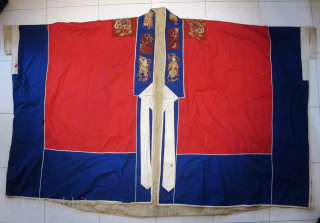 Yao Shaman's Robe: Free Shipping~ Old Taoist priest's robe, from The Yao ethnic group Southwest China. There are various Taoist deities, dragons, and other mythical beasts embroidered on handwoven cloth which also  ...