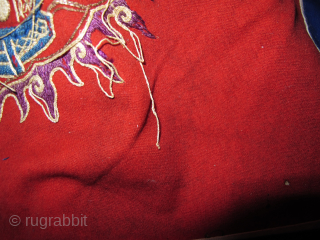 Yao Shaman's Robe: Free Shipping~ Old Taoist priest's robe, from The Yao ethnic group Southwest China. There are various Taoist deities, dragons, and other mythical beasts embroidered on handwoven cloth which also  ...
