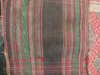 Stieng Woman's Skirt

Beautiful pre Vietnam War woman’s sarong from the Stieng/Xtiêng ethnic group Vietnam. Semi antique/vintage over 50 years old, all hand spun and woven. The center red and black panel is  ...