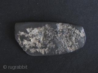 Maori Adz: Good small stone (probably basalt) scraper/adz from the Maori people- very hard, cannot be scratched with stainless steel. Polished on one side only with nice sharp edge. This should predate  ...