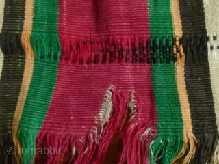 Burmese Woman’s Blanket: Woman's Blanket from the Chin, Mizo people of Assam or Western Burma. This type of “prestige cloth” would be worn only by women on ceremonial occasions. Some stains, splits  ...